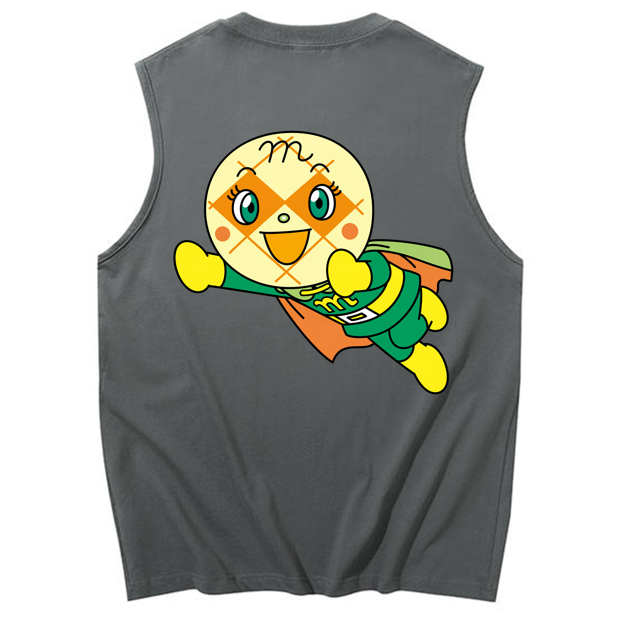 （画像用） アンパンマン Anpanman コットン100％タンクトップ（背面プリント）